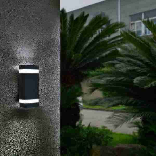 LED Outdoor Wall Lamp, Aluminum Up/Down Outside Wall Light Exterior Wall Sconce, Waterproof - Image 2
