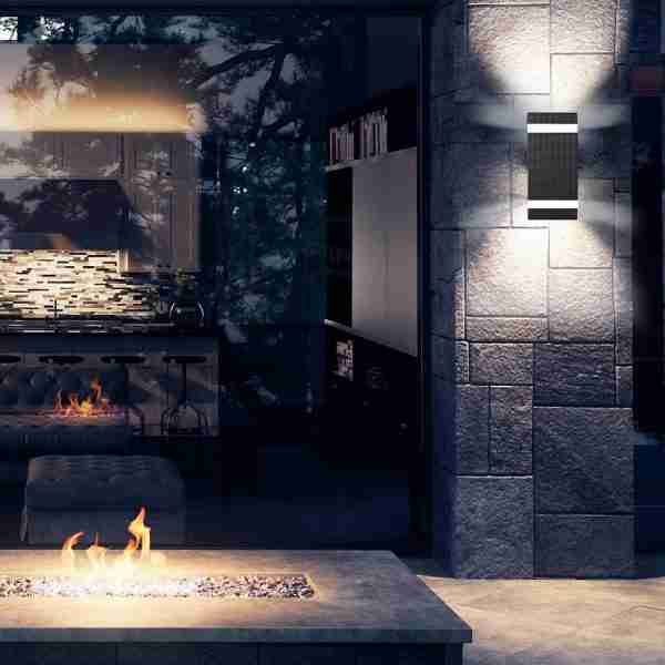 LED Outdoor Wall Lamp, Aluminum Up/Down Outside Wall Light Exterior Wall Sconce, Waterproof - Image 5
