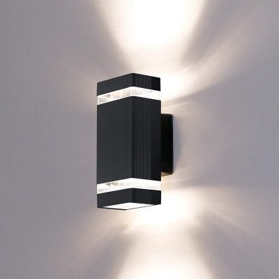 LED Outdoor Wall Lamp, Aluminum Up/Down Outside Wall Light Exterior Wall Sconce, Waterproof