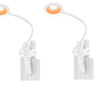 Pack Of 2 LED Reading Light, Eye Protection Desk Lamp for Home Book, Bed & Computer