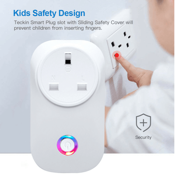 Smart Plug WiFi Socket Monitor Timing Function Toya SmartLife APP Control , White - Image 2