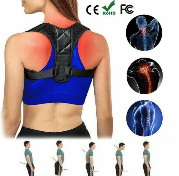 Posture Corrector Back Support Lumbar Shoulder Body Brace Wellness Support Belt - Image 2