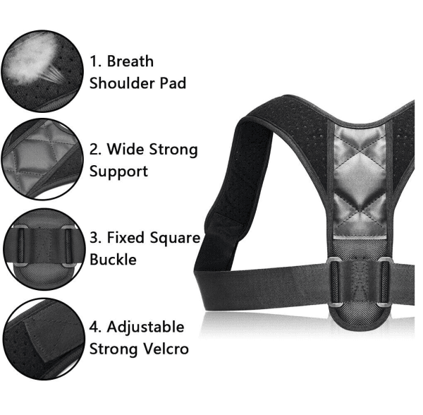 Posture Corrector Back Support Lumbar Shoulder Body Brace Wellness Support Belt - Image 5