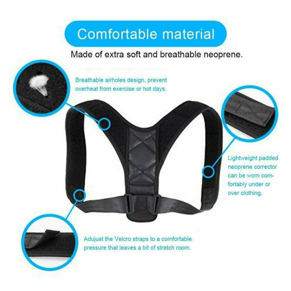 Posture Corrector Back Support Lumbar Shoulder Body Brace Wellness Support Belt - Image 8